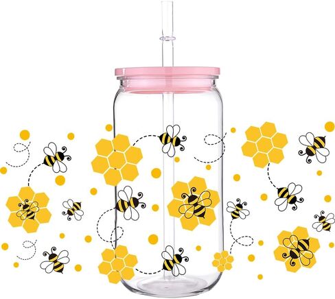 ملصق نقل مقاوم للماء ثلاثي الأبعاد للطيور (5 قطع)، أغطية أكواب DTF للأشعة فوق البنفسجية للزجاج 16oz، شارات مقاومة للخدش للحرف اليدوية والأثاث، شكل غير منتظم، استخدام فردي، موضوع الطيور، بلاستيك، Am010 in Kuwait