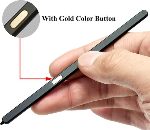 Galaxy Z Fold 5 Pen Stylus F946U Z Fold 5 S Pen Replacement Fold5 Slim S Pen Touch Pen for Samsung Galaxy Z Fold5 5G Pen F946U F946W Fold5 S Pen with Galaxy Z Fold5 Pen Tips Repair Part Black Gold in Saudi Arabia