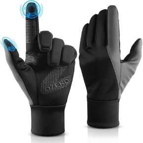 OZERO Winter Gloves for Women - Touchscreen Anti-Slip Palm Windproof Thermal Cycling Glove for Texting Hiking Driving Running