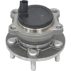 BRTEC 512466 Rear Left/Right Wheel Hub and Bearing Assembly for Ford Focus 2012 2013 2014 2015 2016 2017 2018 5 Lugs w/ABS