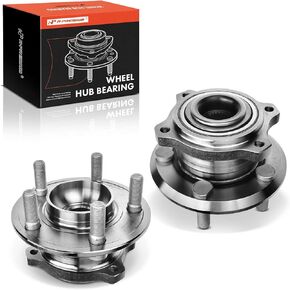 A-Premium 2 x Front Wheel Bearing and Hub Assembly with 5-Lug Compatible with Dodge Charger 2007-2021, Challenger 2017-2022, Magnum 2005-2008, Chrysler 300 2005-2022, AWD Only