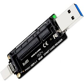 NFHK USB-C USB3.0 Type-C إلى CFast 2.0 محول بطاقة PCBA CFast قارئ بطاقات لأجهزة الكمبيوتر المحمول سطح المكتب