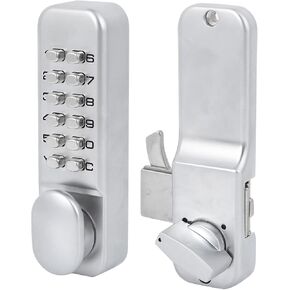 Keyless Sliding Door Lock, 1 to 11 Digits Mechanical Combination Lock, Keypad Lock for Interior Door, Sliding Door Keyless Access for Kitchen Office Balcony