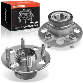A-Premium 2 x Rear Wheel Bearing and Hub Assembly with 4-Lug Compatible with Honda Fit 2007-2013, Insight 2010-2014