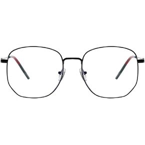 Oversized Stylish Metal Reading Glasses for Women Men, Large Frame Blue Light Blocking Computer Readers Eyeglasses