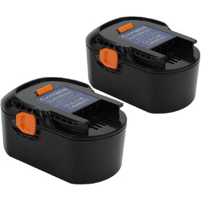 Exmate 2 Pack 14.4V 3.5Ah Ni-MH Replacement Battery Compatible with Ridgid R83015 130252003 130254002 130254008 Ridgid 14.4v Battery