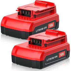 PC18BLX Battery Replacment for Porter Cable 18V Lithium Battery PC18BLEX PC18BL PC18B PC18B-2 PCC489N PCXMVC Replacement Battery for Porter Cable 18 Volt Cordless Power Tools Batteries 2Packs 3000mAh