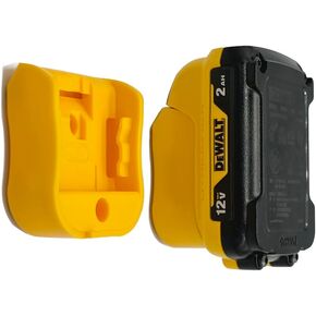 Battary Holder Wall Mounts for DeWalt 12v Battery, 2-Pack Battery Mounts Hangers Holders Brackets for Dewalt 12 volt
