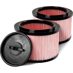 2 pack VJFF Replacement Vacmaster Filter Compatible with Vacmaster VF408, VF410P, Wet/Dry Vac Beast VFB511B 0201 and Cleva Industrial VF408B