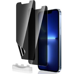 [2 Pack] Privacy Screen Protector for iPhone 14 Plus/iPhone 13 Pro Max, Anti-Spy Anti-Scratch Non-breakable Flexible Soft TPU Film Screen Protector [Easy Installation] (Not Tempered Glass)