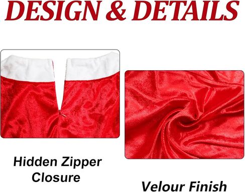 زي عيد الميلاد للنساء من AlecosFun، مجموعة حزام قبعة عيد الميلاد للسيدات البالغات، أزياء السيدة سانتا كلوز ذات الفراء المتوهج in Kuwait