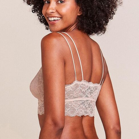 HOPE - حمالة صدر دانتيل مثلثة مع حشوة قابلة للإزالة - ملابس داخلية مثيرة للنساء، حمالات صدر لاسلكية، أشرطة مزدوجة مريحة in Kuwait