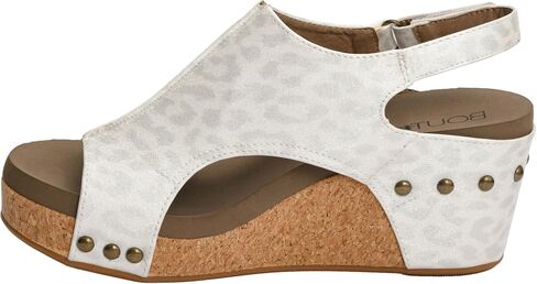 Corkys Footwear Womens Carley Wedges, Featuring Corkys EVA Foam Cushioned Insoles, A 2.5 Inch Heel, Lightweight For All Day Wear, And Hook And Loop Closure in Saudi Arabia
