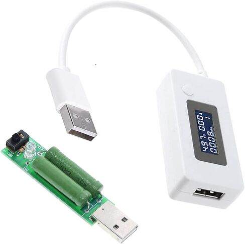 USB Tester Power Meter Mini LCD Digital Display USB Current Voltage Detector Real-time Monitoring High Precision Socket Tester, for Phone Power Bank in Saudi Arabia