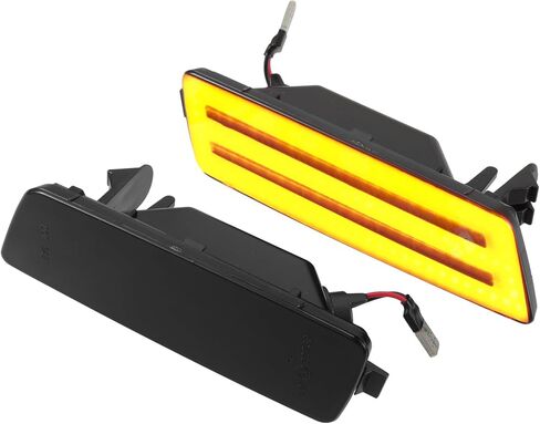 LED الجانب ماركر ضوء 1K5 945 071A السائق الأمامي الركاب بدوره أضواء الإشارة الحاجز مصابيح Sidemarker لفولكس واجن الأسود عدسة العنبر LED ضوء 1 زوج in Saudi Arabia