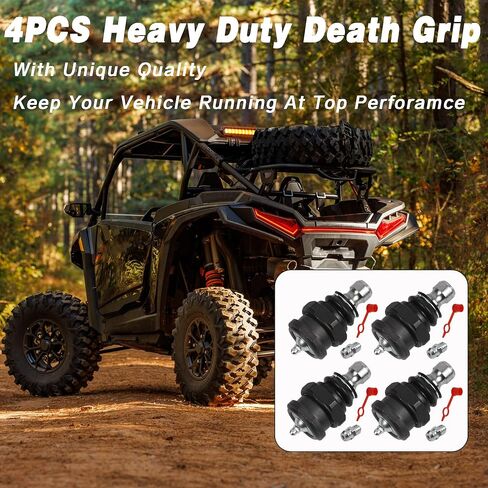 4PCS Heavy Duty Death Grip Replacement Ball Joint Package Compatible with 2014-2024 Polaris RZR XP 4 Turbo 1000 EPS PRO XP Replaces KRZRBJ10 in Saudi Arabia