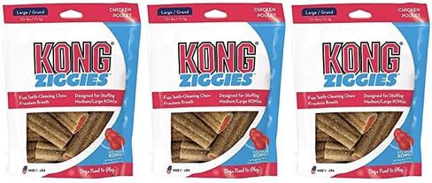 KONG Stuff'n Ziggies - Adult Dogs Original Recipe (Large - 8 oz) - Pack of 3 in Saudi Arabia