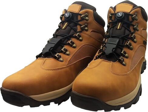 Fastening System for Hiking Boots and Shoes - Elastic No Tie Laces - Made in North America in Saudi Arabia