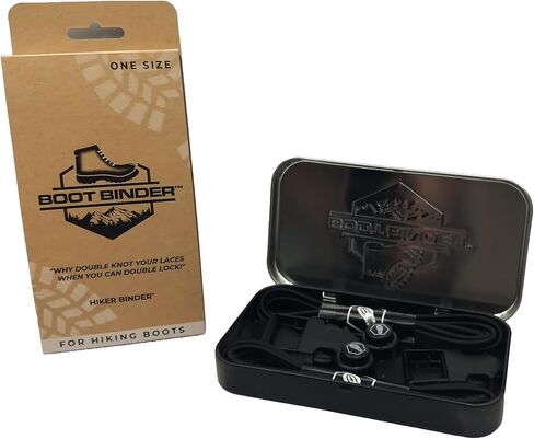 Fastening System for Hiking Boots and Shoes - Elastic No Tie Laces - Made in North America in Saudi Arabia
