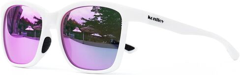 Vintage Sunglasses for Men & Women, Retro Eyewear with Non-slip Flexible Frame, Polarized/Non-Polarized Lens UV Protection in Kuwait