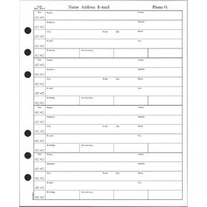 5 3/4 x 7 Inch Address Refill Pages 14 Sheets (28 Pages) ACCE Brand Fits older Hallmark. U.S.A. Made. Please Measure your Pages Before Ordering