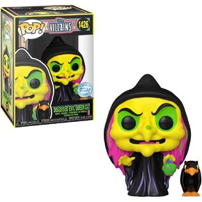 Funko Pop! Vinyl: Disney Villains - Disguised Evil Queen with Raven *Blacklight* (BoxLunch Exclusive), 76719