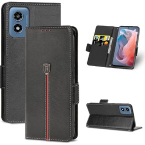 Case for Moto G 5G 2024 Case, Moto G Play 2024 Case, Moto G 5G 2024 Phone Case Wallet with Card Holder, Flip Leather Motorola Moto G Play 2024 Case Kickstand Magnetic Shockproof TPU Protective Cover