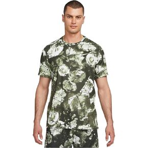 Nike Mens Dri fit Legend Printed Crew Neck Training Shirt X-Large Green/White