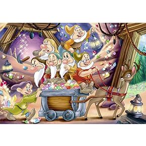 Grneric 5D Diamond Kits, 5D Diamond Full Drill,Diamond Art Perfect for Relaxation and Home Wall Decor 40X30cm(Snow White and The Seven Dwarfs)