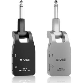 2.4GHz Wireless Guitar System 2.4GHz Wireless Guitar Transmitter Receiver 4 Channels Rechargeable Audio Wireless Transmitter for Electric Guitar Bass