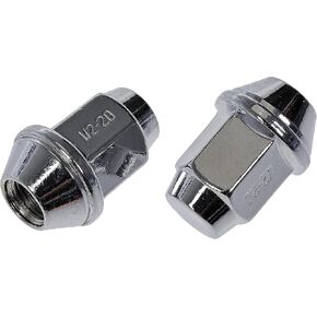 Dorman 611-292 Wheel Nut 1/2-20 Dometop - 13/16 In. Hex, 1.5 In. Length Compatible with Select Ford / Mercury Models, 10 Pack (OE FIX)