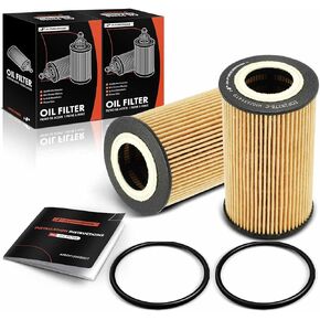 A-Premium 2-PC 10K Miles Protection Oil Filter Compatible with Porsche Cayenne 2003-2006, 911 1999-2011, Boxster 1997-2009, Cayman 2006-2009, 918 Spyder 2015, Carrera GT 2004-2005