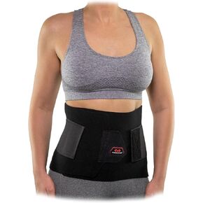 McDavid Waist / Belly Trimmer Belt for Women and Men. Extra Support. Love Handles Fat Burning Sauna Waist Trainer - Promotes Healthy Sweat, Weight Loss, Lower Back Posture
