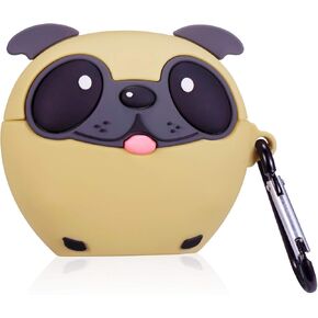 Lupct Cartoon Case for AirPod Pro 2019/Pro 2 Gen 2022 Cover Cases Cute Funny Cool for Boys Teen Girls Girly Kids Fun Unique Character 3D Animal Kawaii Pretty for AirPods Air Pods Pro (Red Lip Dog)