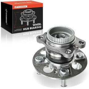 A-Premium Rear Wheel Bearing and Hub Assembly with ABS Ring & 4-Lug Compatible with Hyundai Accent 2012-2017, Kia Rio 2012-2017