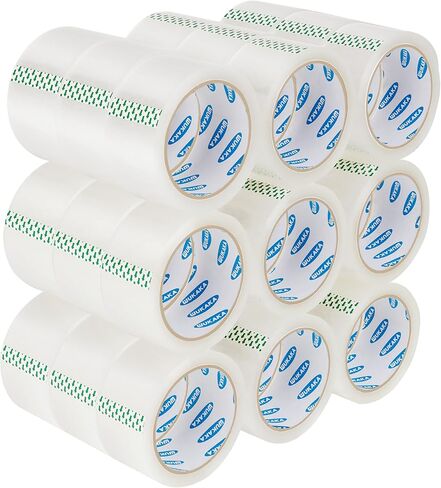 Packing Tape, 36 Rolls Clear Packing Tape 2 Inches Wide, 60 Yards Per Roll, for Shipping Tape, Packaging Tape, Moving Tape & Sealing Tape. in Saudi Arabia