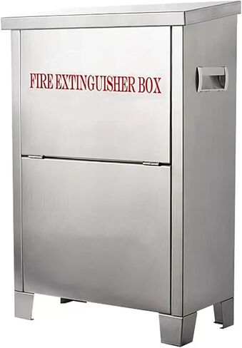Stainless Steel Fire Extinguisher Box for 5-10 pounds Extinguisher 20'' x 12.7'' x 6.9'' Accommodate Two Extinguisher Indoor/Outdoor Ground Fire Extinguisher Cabinet Waterproof Dustproof in Kuwait