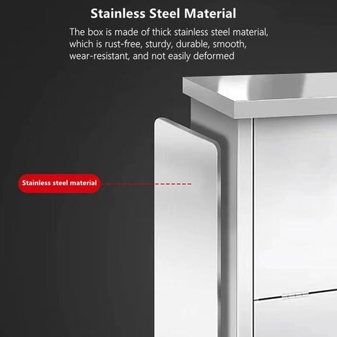 Stainless Steel Fire Extinguisher Box for 5-10 pounds Extinguisher 20'' x 12.7'' x 6.9'' Accommodate Two Extinguisher Indoor/Outdoor Ground Fire Extinguisher Cabinet Waterproof Dustproof in Kuwait
