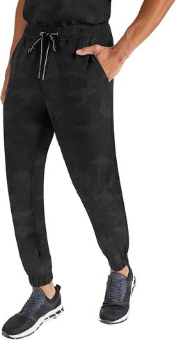 Healing Hands Purple Label Men Scrubs Pant Drew Jogger Camo 9360 in Kuwait