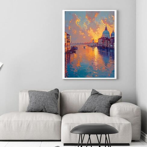 Sonsage World Travel Series Diamond Art Painting,Venice-Italy,5D Scene DIY Gem Arts for Adult Beginners,Full Drill Round Crystal Paint by Diamonds Crafts for Home Wall Decor 16x 12Inch in Saudi Arabia