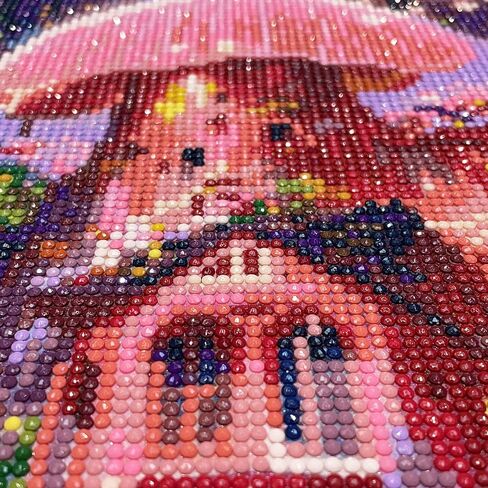 CEOVR 5D Diamond Painting Kits, Mushrooms Diamond Art Kits for Adults, Full Drill Fairy Tale Castle Diamond Painting Kits for Beginner Crystal Picture Art for Home Wall Decor 12x16 inch in Saudi Arabia