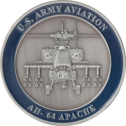 United States Army Aviation AH-64 Apache Helicopter Challenge Coin in Saudi Arabia