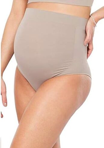 PLIE Pregnancy Panties for Women, Full Coverage High Waist Underwear, Light Compression, Over The Belly Style in Kuwait
