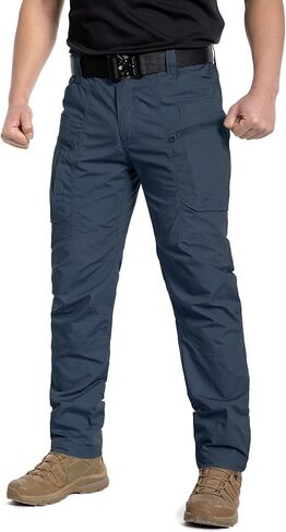 CARWORNIC Men's Lightweight Tactical Pants Ripstop Military Cargo Pants Water Resistant Outdoor Hiking Work Pants in Saudi Arabia