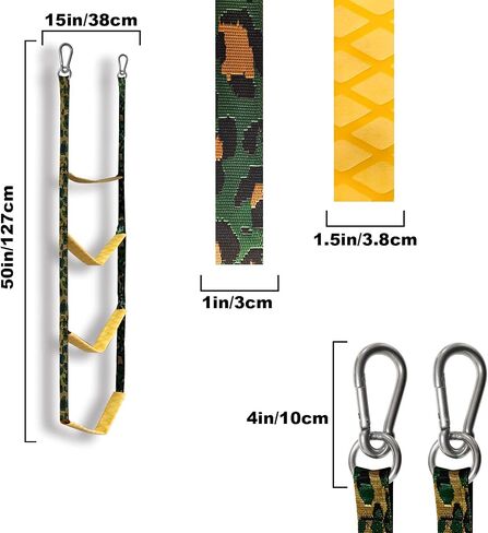 KXKZREN Boat Ladder 4 Steps Portable Rope Boarding Ladder Swim Ladder for Boat Pontoon Kayak Motorboat Canoeing Sailboat, Outdoor Climbing Ladders in Saudi Arabia