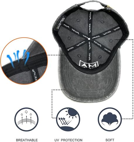 Waldeal Embroidered Boston Terriers Hat for Men Womens Vintage Washed Dad Baseball Cap in Saudi Arabia