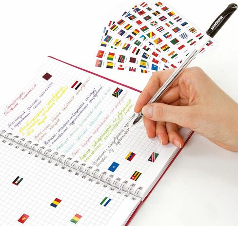 6 Sheet World Flag Stickers - Flags of The World Different Country Flags Sticker, Olympic Stickers for Party Decor Scrapbook Planner Journal (192 Pcs) in Saudi Arabia