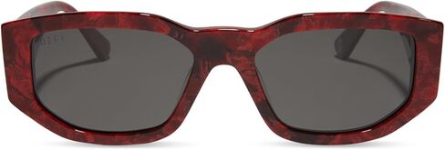 DIFF Star Wars Darth Maul نظارات شمسية مستطيلة للرجال والنساء حماية مستقطبة من الأشعة فوق البنفسجية 400، رخامي سيث أسود داثومير أحمر رمادي فلكي in Kuwait