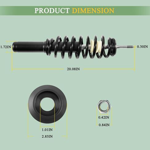 VGB10544 Shock Absorber Front Suspension Kit Fit for John Deere Gator HPX and XUV620i XUV850D - Heavy Duty Front Strut Kit (2PCS) in Saudi Arabia