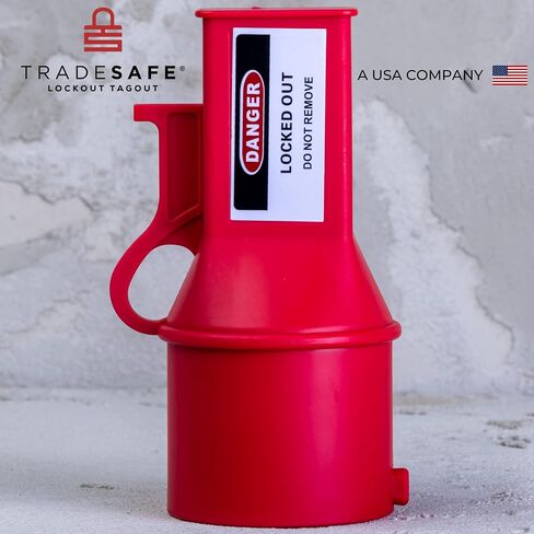 TRADESAFE Pin and Sleeve Socket Lockout Device - Electrical Lockout Tagout for Pin and Sleeve Receptacles, 2 ⁷⁄₈" Diameter, Loto Device for Lock Out Tag Out Procedures in Kuwait